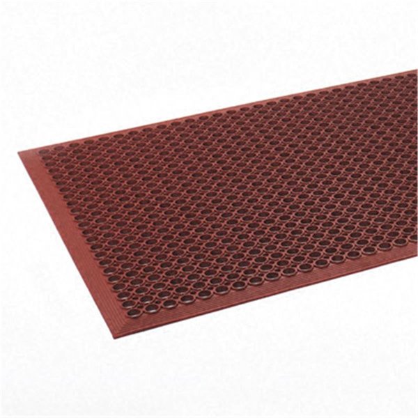 H2H Safewalk-Light Heavy-Duty Antifatigue Mat- Rubber- 36 x 60- Terra Cotta H2192653